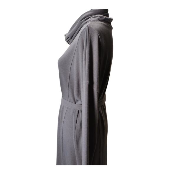 CAbi Cowl Neck Tunic Sweater Dress Blue Gray Long‎ Sleeve Neutral Staple Medium - Picture 3 of 9